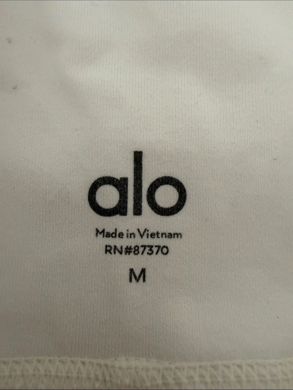 ALO Yoga White High-Rise Women’s leggings size Medium